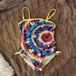 Girl's Multi Coloured Swimsuit